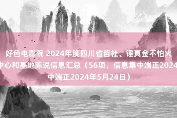 好色电影院 2024年度四川省哲社、锤真金不怕火厅重心盘问中心和基地陈说信息汇总（56项，信息集中端正2024年5月24日）