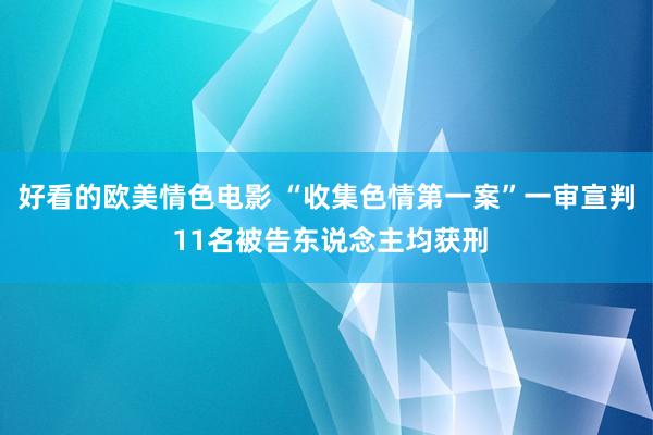 好看的欧美情色电影 “收集色情第一案”一审宣判 11名被告东说念主均获刑